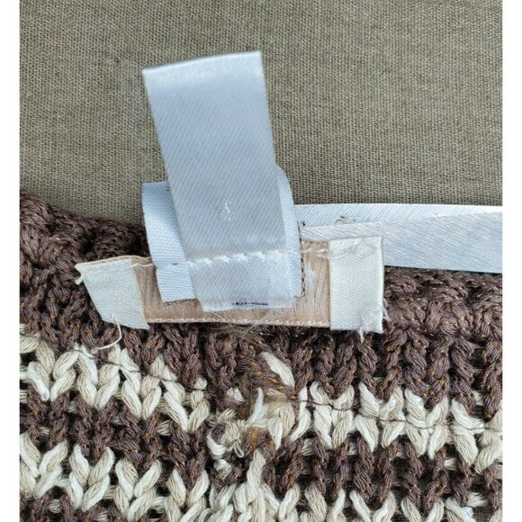 Chicos Women's Fringe Ribbed Knit Cardigan Sweater Size 3 Designer Sleeve Pocket - Picture 7 of 11